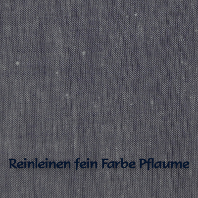 Reinleinen fein Pflaume