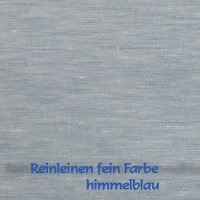 Reinleinen fein Himmelblau