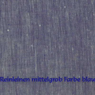 Reinleinen mittelgrob blau