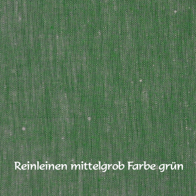 Reinleinen mittelgrob grün