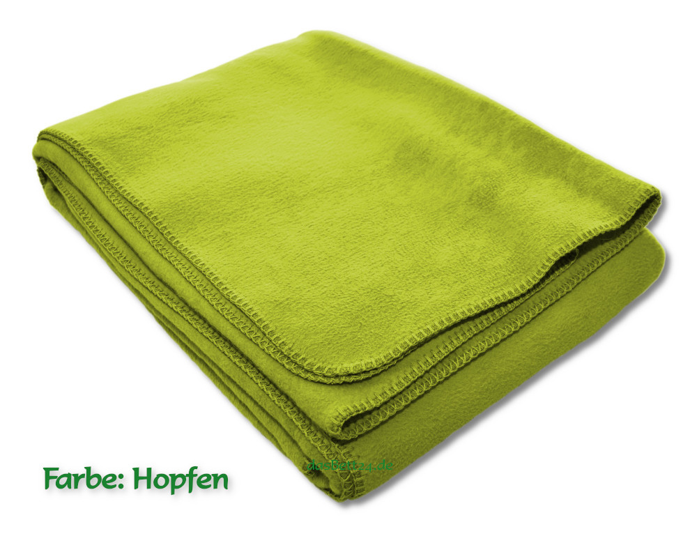 dasBett24 - Velour-Qualität Decke in Decken, Bio-Baumwolle Baumwolle